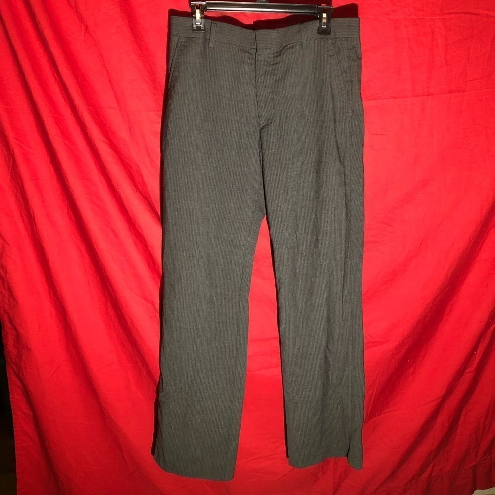 Men's Dress Pants Producer Style Flat Front Dark